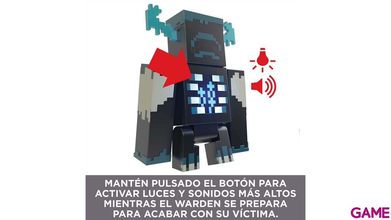 Minecraft Figura Warden con Luces y Sonidos-3
