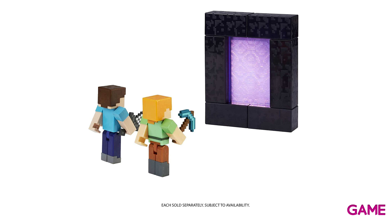 Minecraft Figura de accion Steve con espada 8cm-4