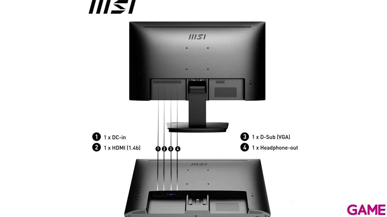 MSI MP223 22.3´´ - VA FHD 100Hz - 1ms - Monitor Profesional-0