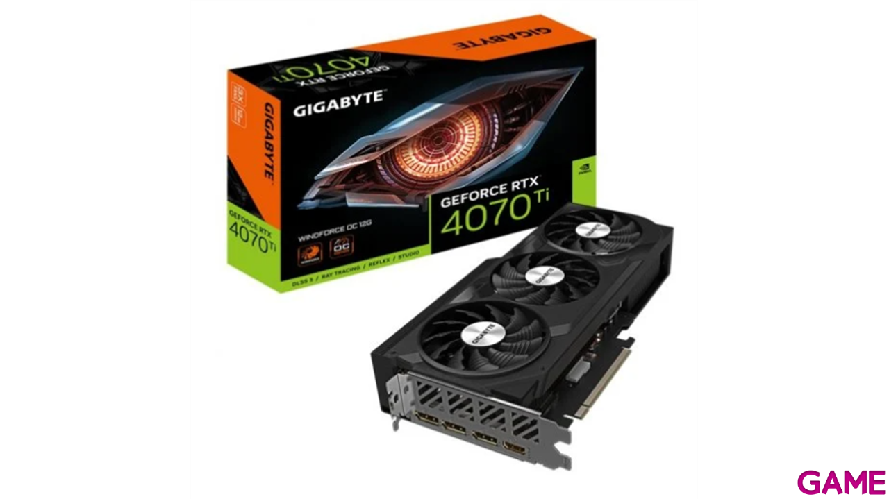Gigabyte GeForce RTX 4070 Ti WINDFORCE OC 12G NVIDIA 12 GB GDDR6X-0