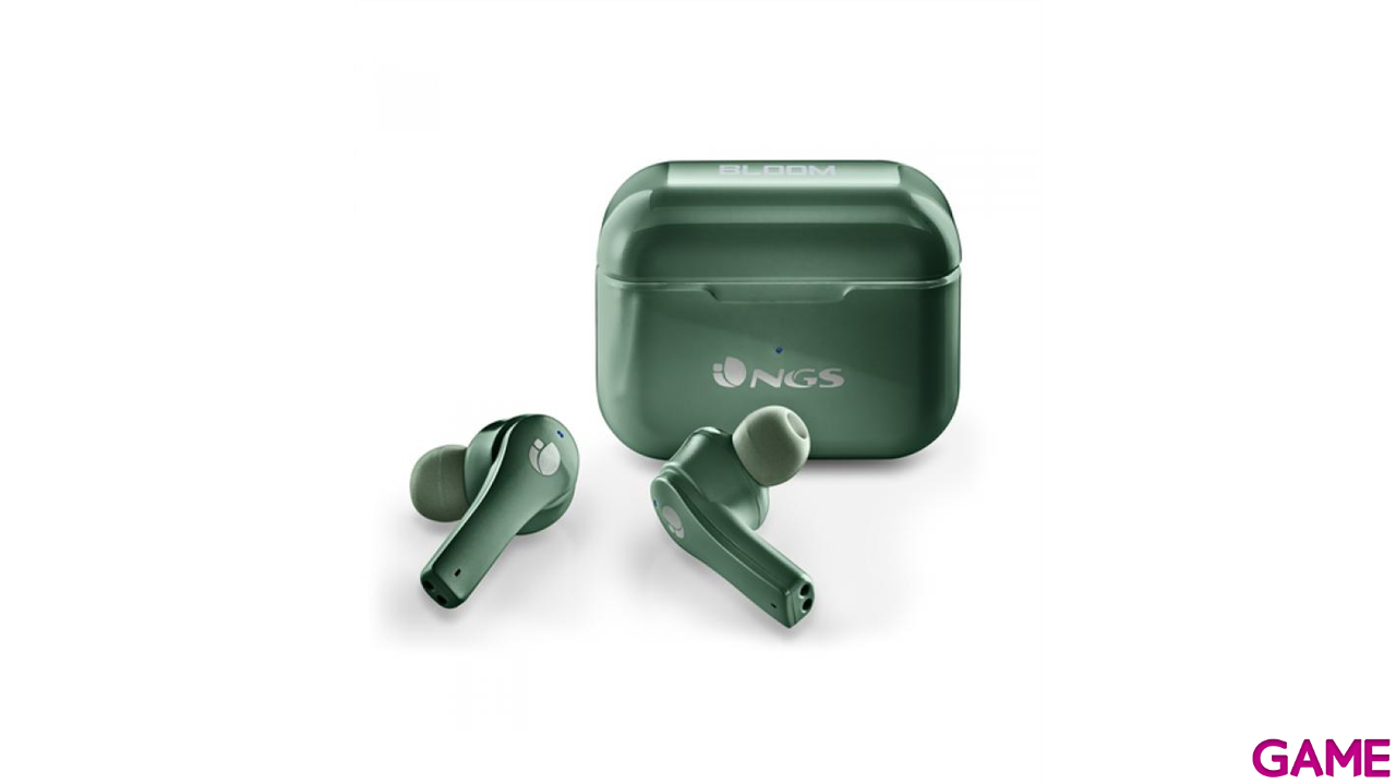 NGS Artica Bloom Bluetooth Verde - Auriculares-0