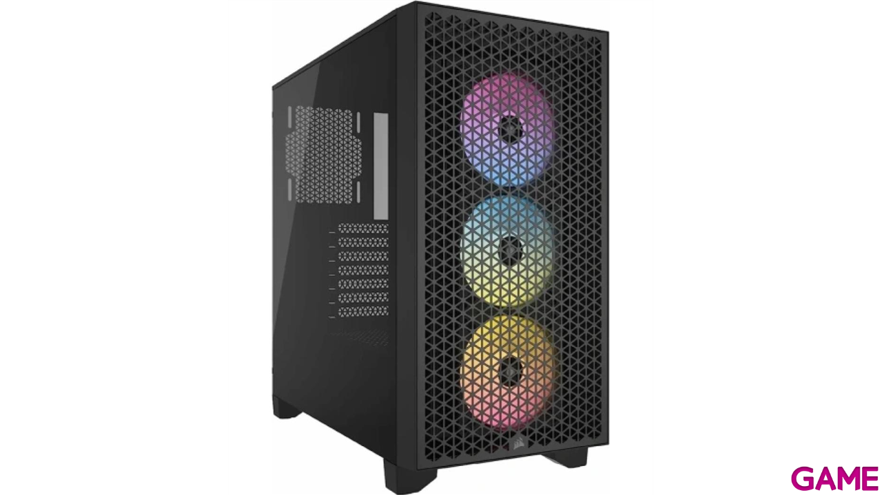 Corsair 3000D RGB Airflow MID-Tower Negro - Caja Ordenador-0