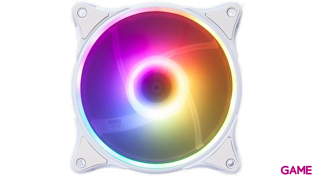 Hiditec ARGB-N-18 120mm Blanco - Ventilador Caja-0