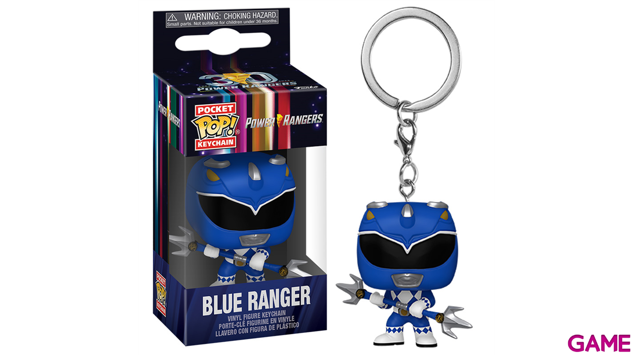 Llavero Pocket POP Power Rangers 30th Anniversary Blue Ranger-0