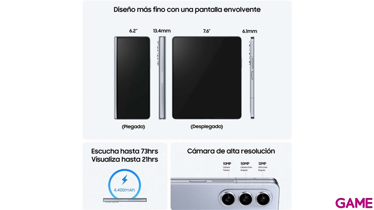 Samsung Galaxy Z Fold5 512GB Azul - Telefono Movil-0