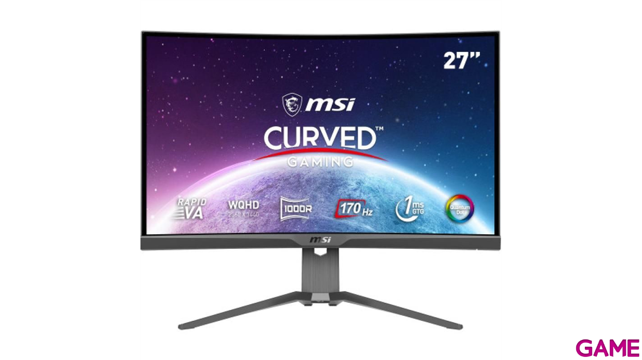 MSI MAG 275CQRF QD 27´´ - Rapid VA - 2K WQHD - 170Hz - Curvo - Monitor Gaming-1