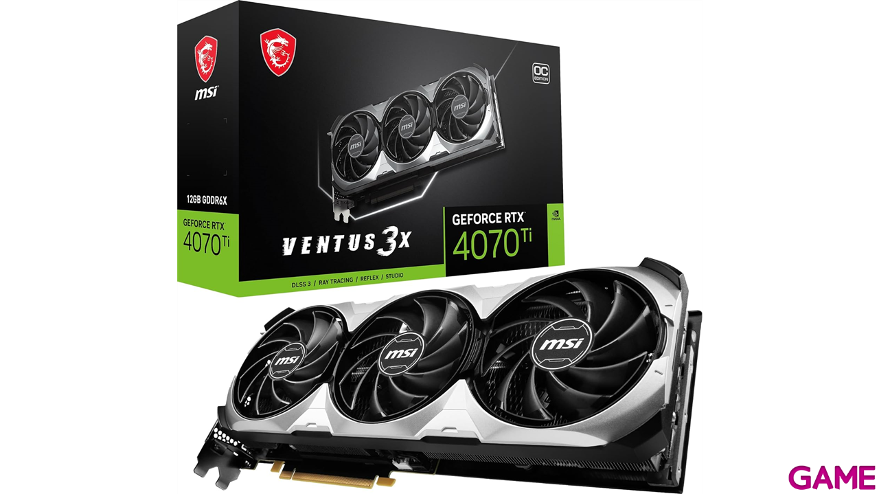 MSI GeForce RTX 4070 Ti Ventus 3X OC 12GB GDDR6 - Tarjeta Grafica Gaming-1