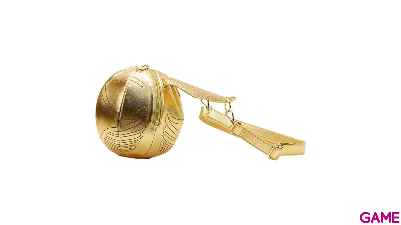 Bolso bandolera Snitch dorada Harry Potter Loungefly-0