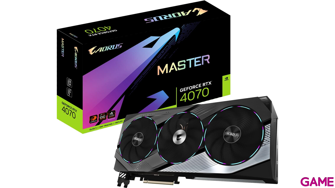 Gigabyte Aorus GeForce RTX 4070 Master 12GB GDDR6X - Tarjeta Grafica Gaming-1