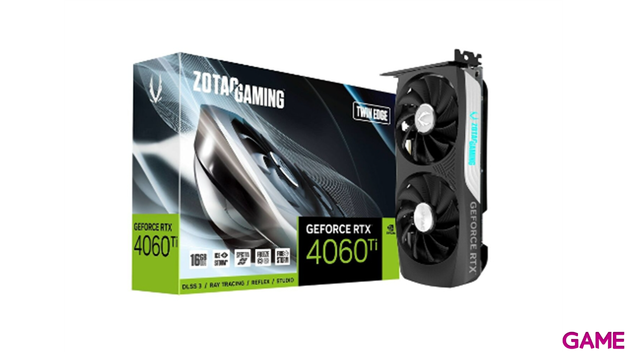 Zotac GeForce RTX 4060 TI Twin Edge 16GB GDDR6 - Tarjeta Grafica Gaming-1