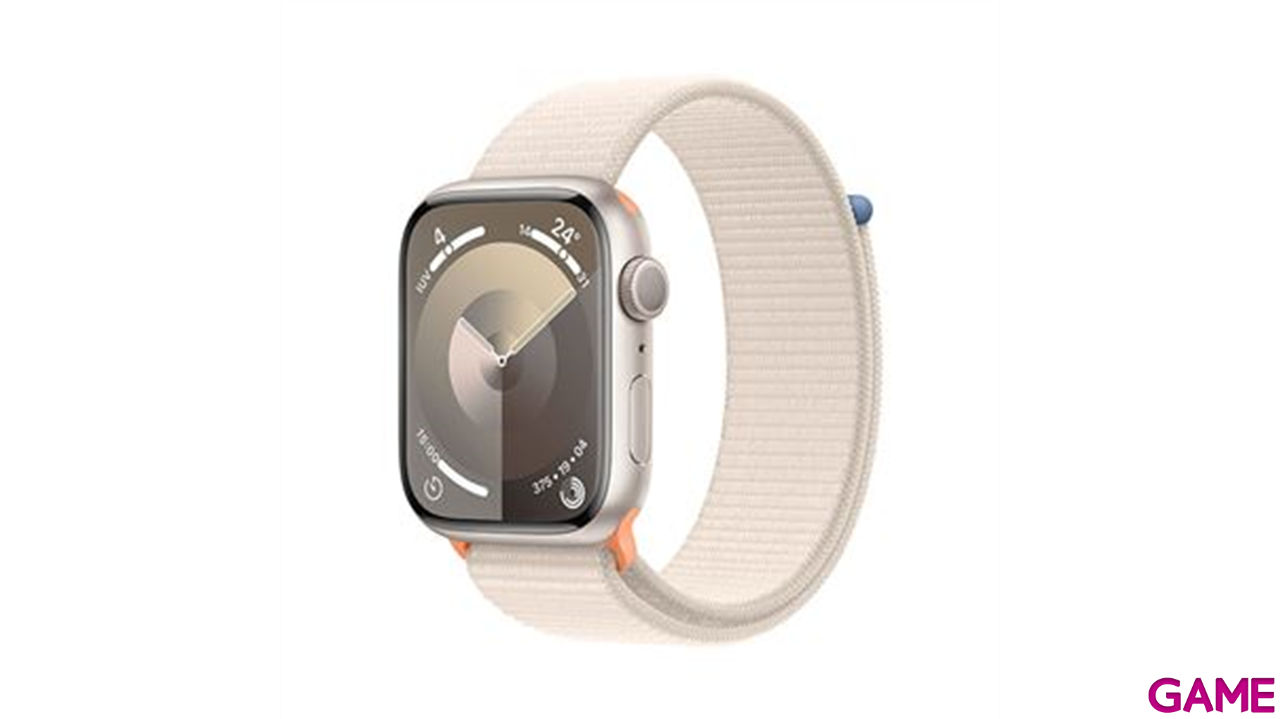 Apple Watch Series 9 45mm GPS Starlight - Reloj Inteligente-0
