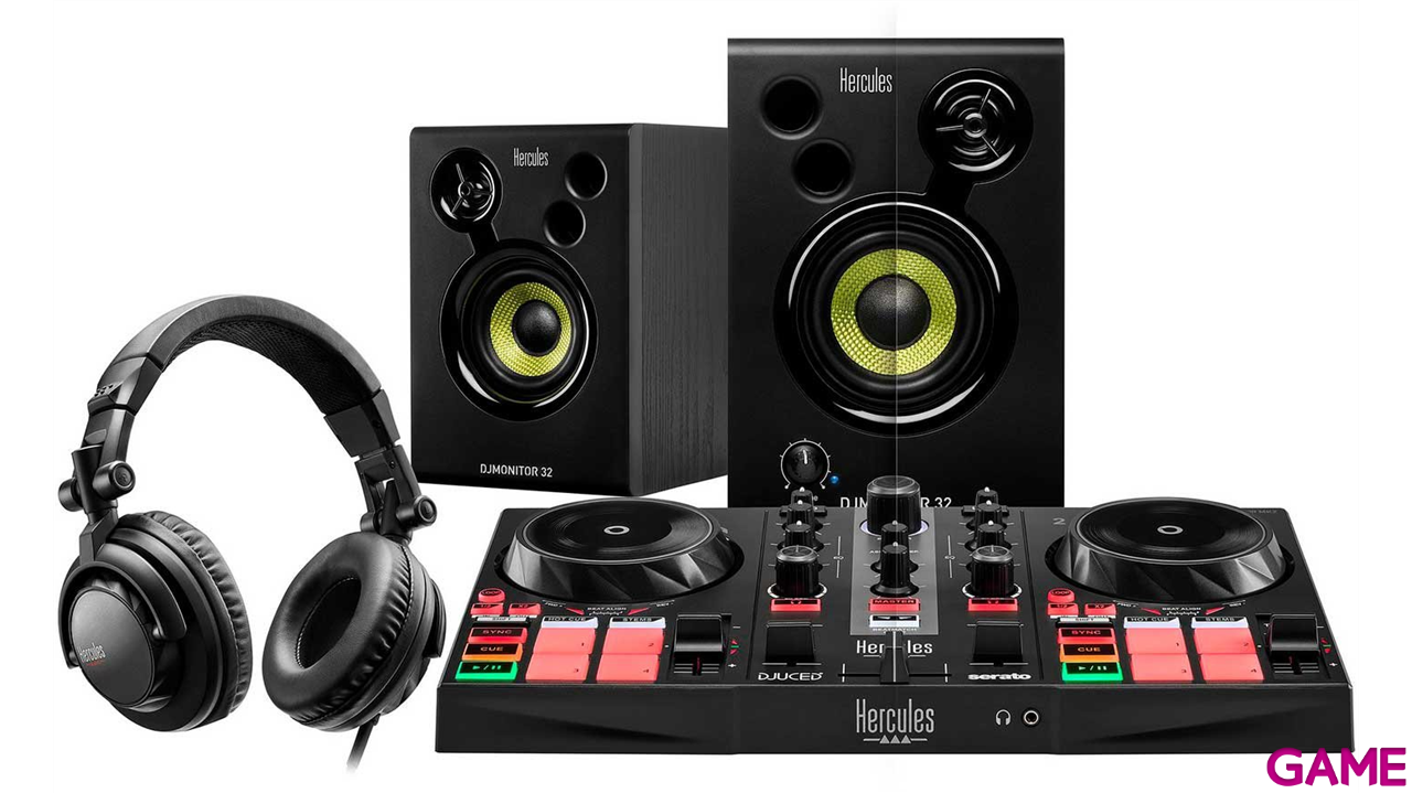 Hercules DJLearning Kit Mesa Mezclas + Altavoces + Auriculares - Pack-2