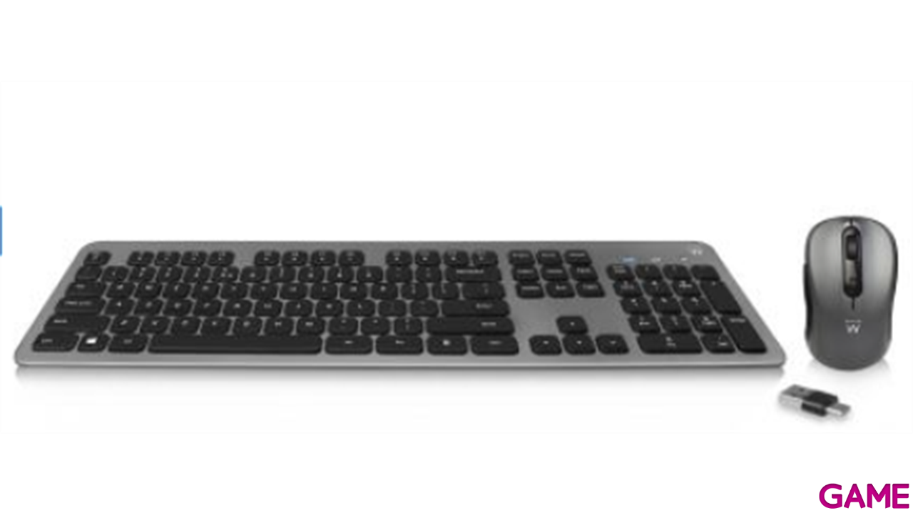 Ewent EW3272 teclado Ratón incluido RF inalámbrico QWERTY Español Negro-0