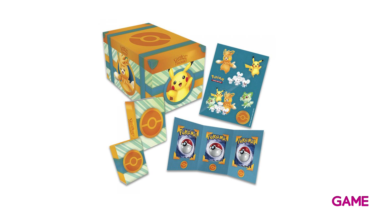 Cofre del tesoro juego cartas coleccionables Pokemon español-1