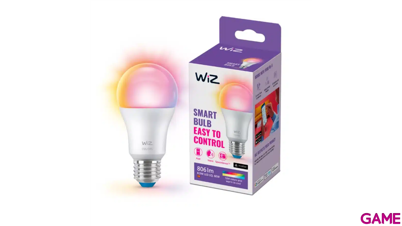 WiZ, bombilla conectada E27 Wi-Fi 60W-2