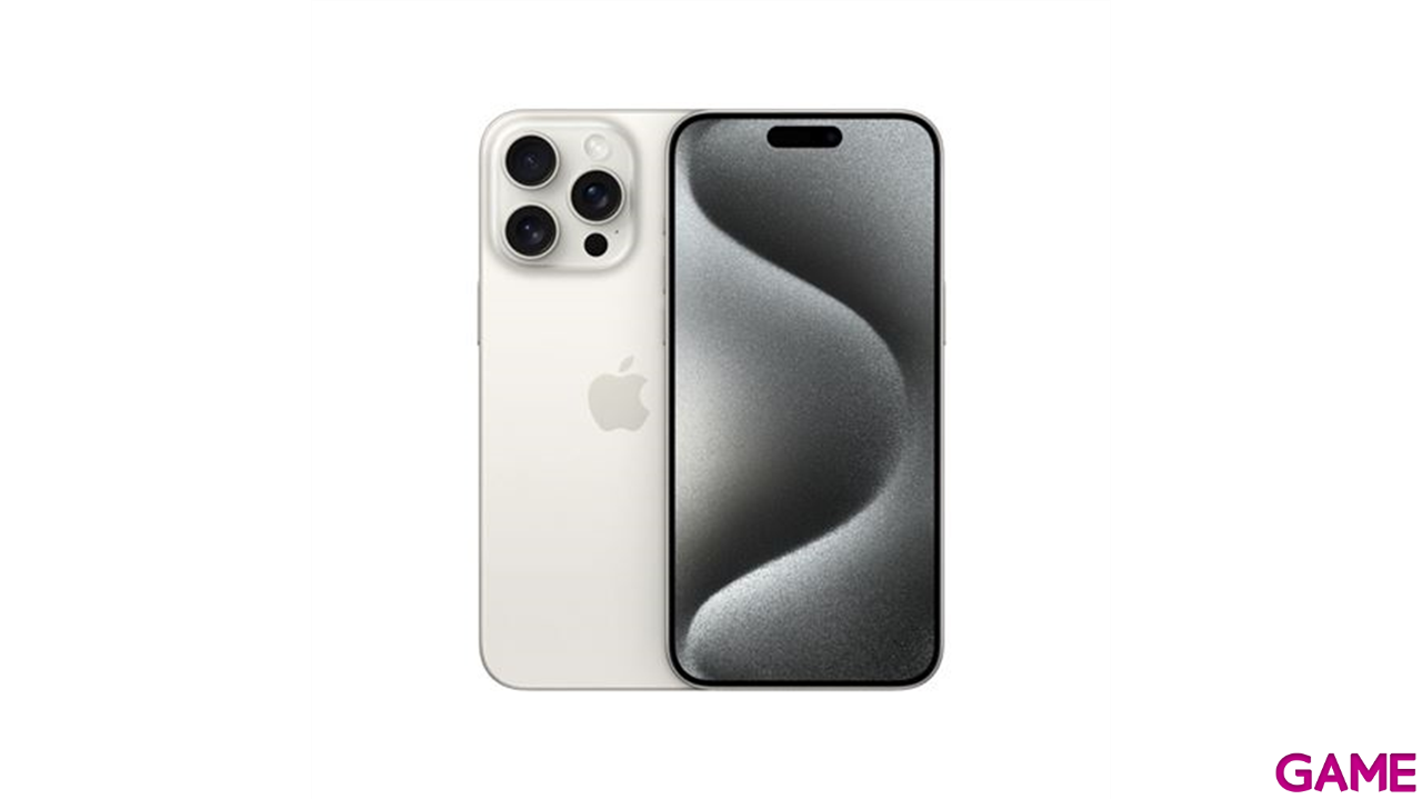 Apple iPhone 15 Pro Max 1TB Titanio Blanco - Telefono Movil-0