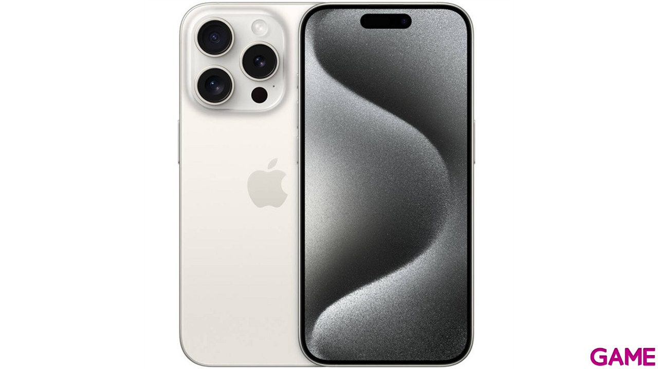Apple iPhone 15 Pro 128GB Blanco - Telefono Movil-0