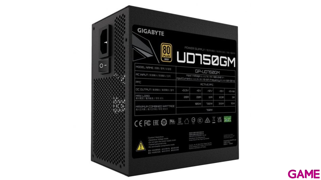 Gigabyte GP-UD750GM 750W 80Plus Gold ATX 3.0 - Fuente Alimentacion-2