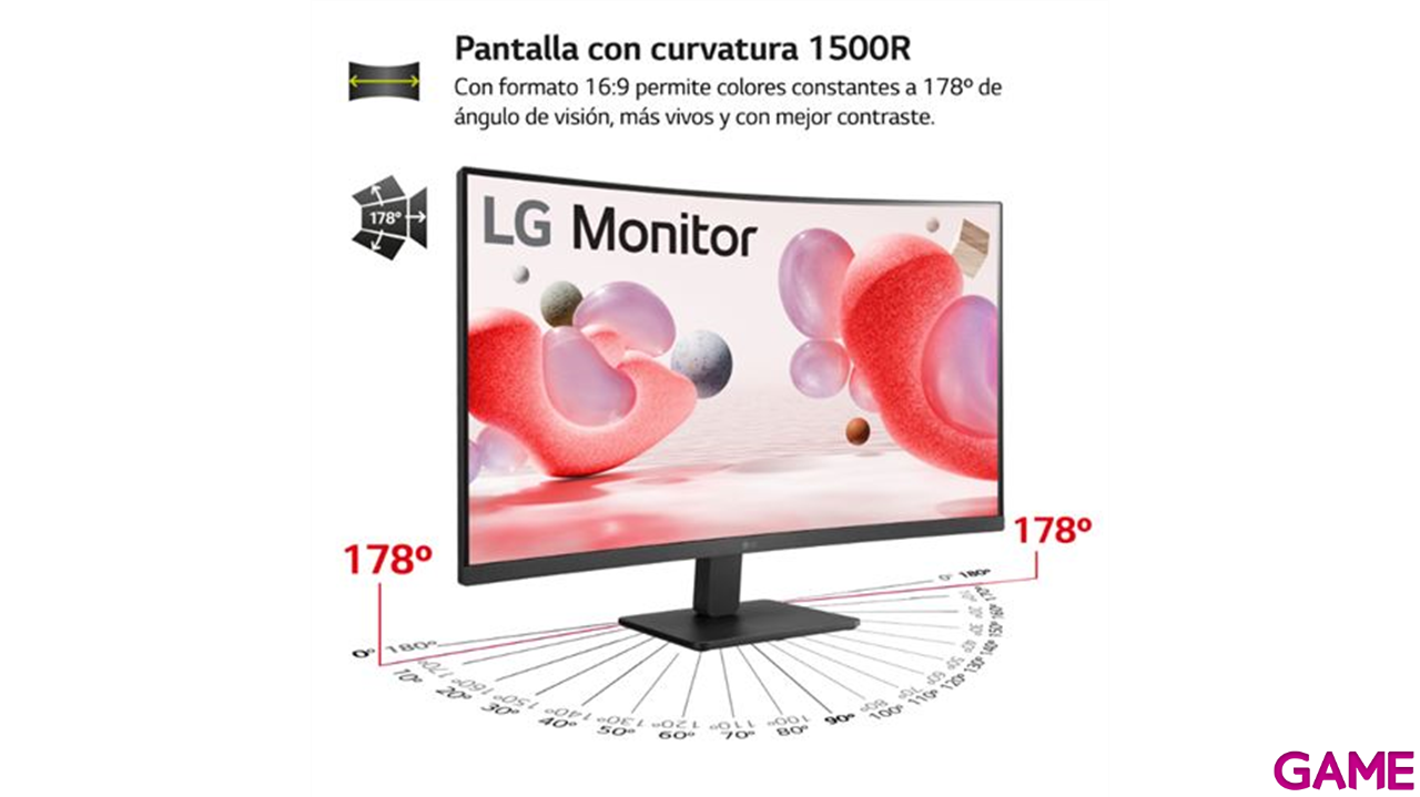 LG 32MR50C-B 31.5´´ - VA - Full HD - Curvo - Monitor Gaming-3