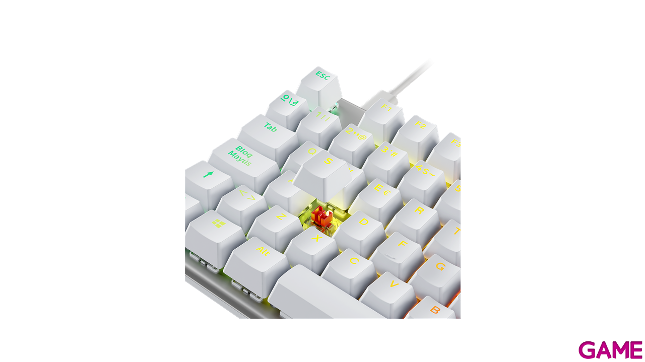 Newskill Gaming NS-KB-SERIKEV2-TKL-IVO USB Blanco - Teclado-4