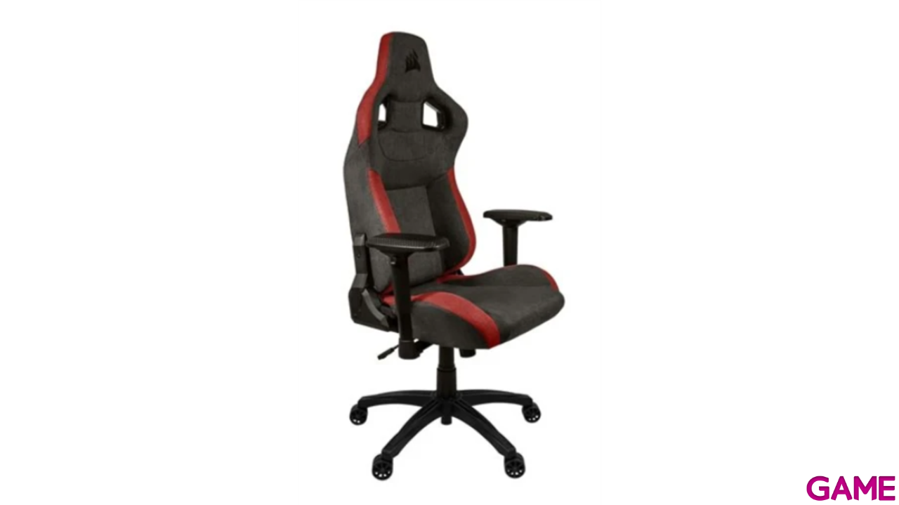 Corsair T3 Rush Charcoal Red - Silla Gaming-4