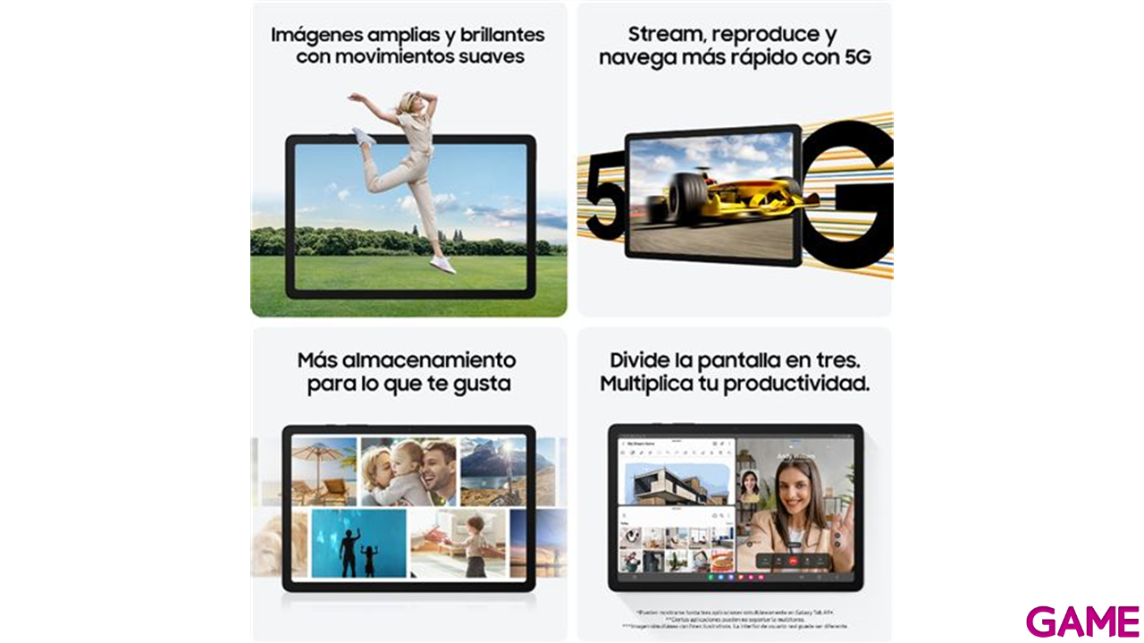 Samsung Galaxy Tab 11´´ 8GB+128GB Plata - Tablet-3