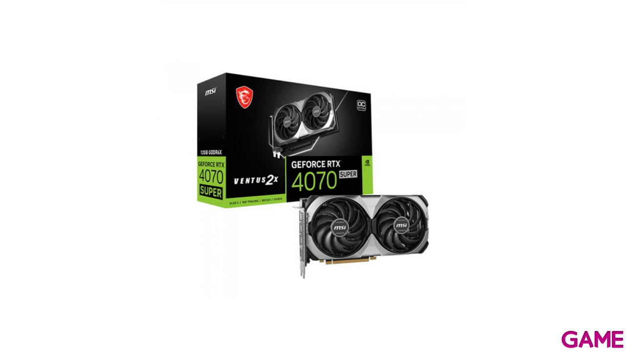 MSI Ventus GeForce RTX 4070 Super 12GB GDDR6 - Tarjeta Grafica Gaming-1