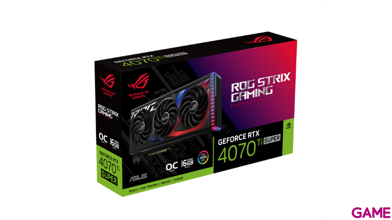 ASUS ROG -STRIX-RTX4070TIS-O16G-GAMING NVIDIA GeForce RTX 4070 Ti SUPER 16 GB GDDR6X-0