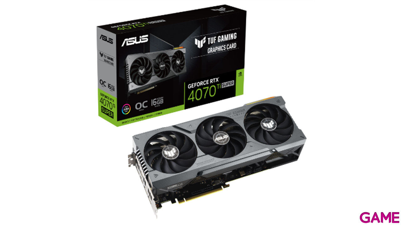 ASUS TUF Gaming TUF-RTX4070TIS-O16G-GAMING NVIDIA GeForce RTX 4070 Ti SUPER 16 GB GDDR6X-0