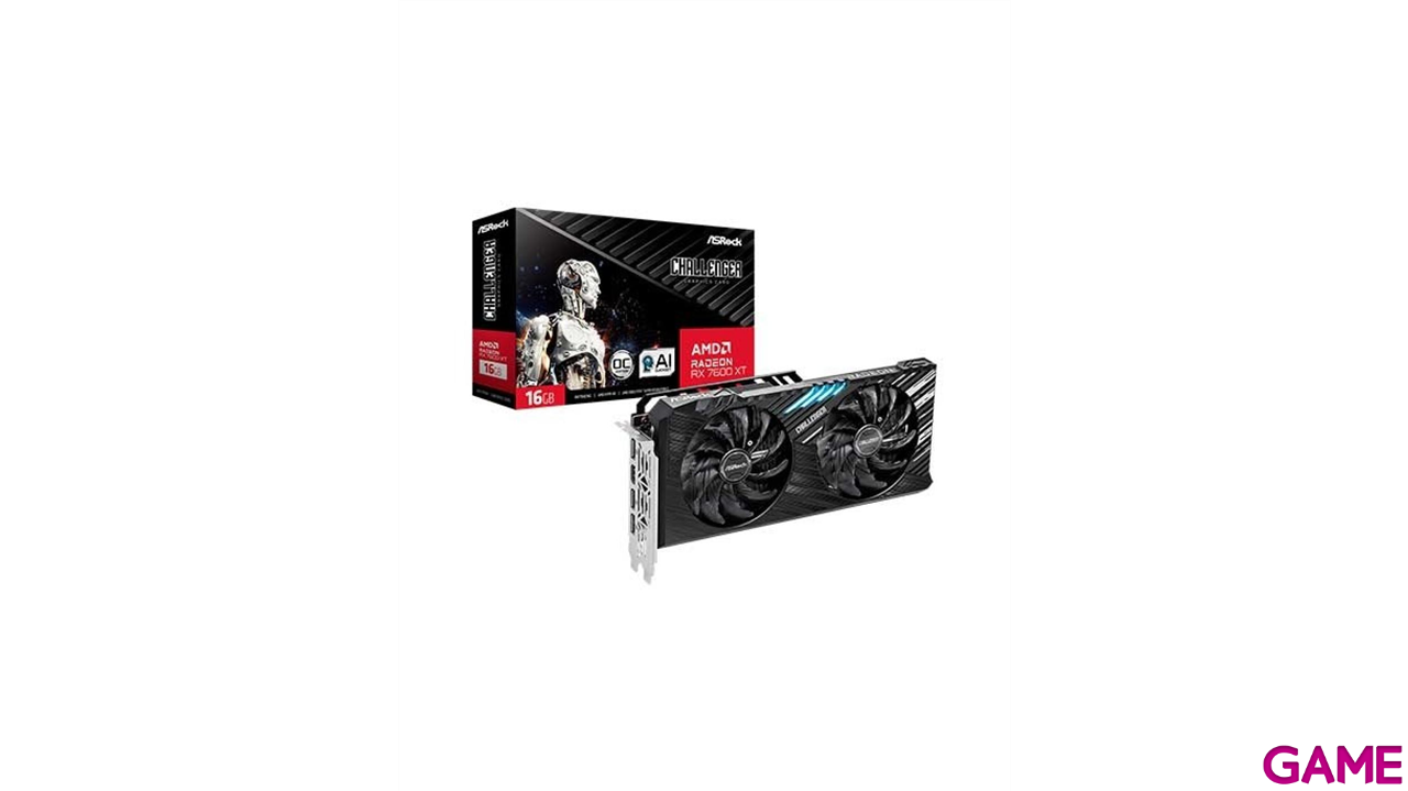 Asrock Challenger RX7600XT CL 16GO AMD Radeon RX 7600 XT 16 GB GDDR6-0