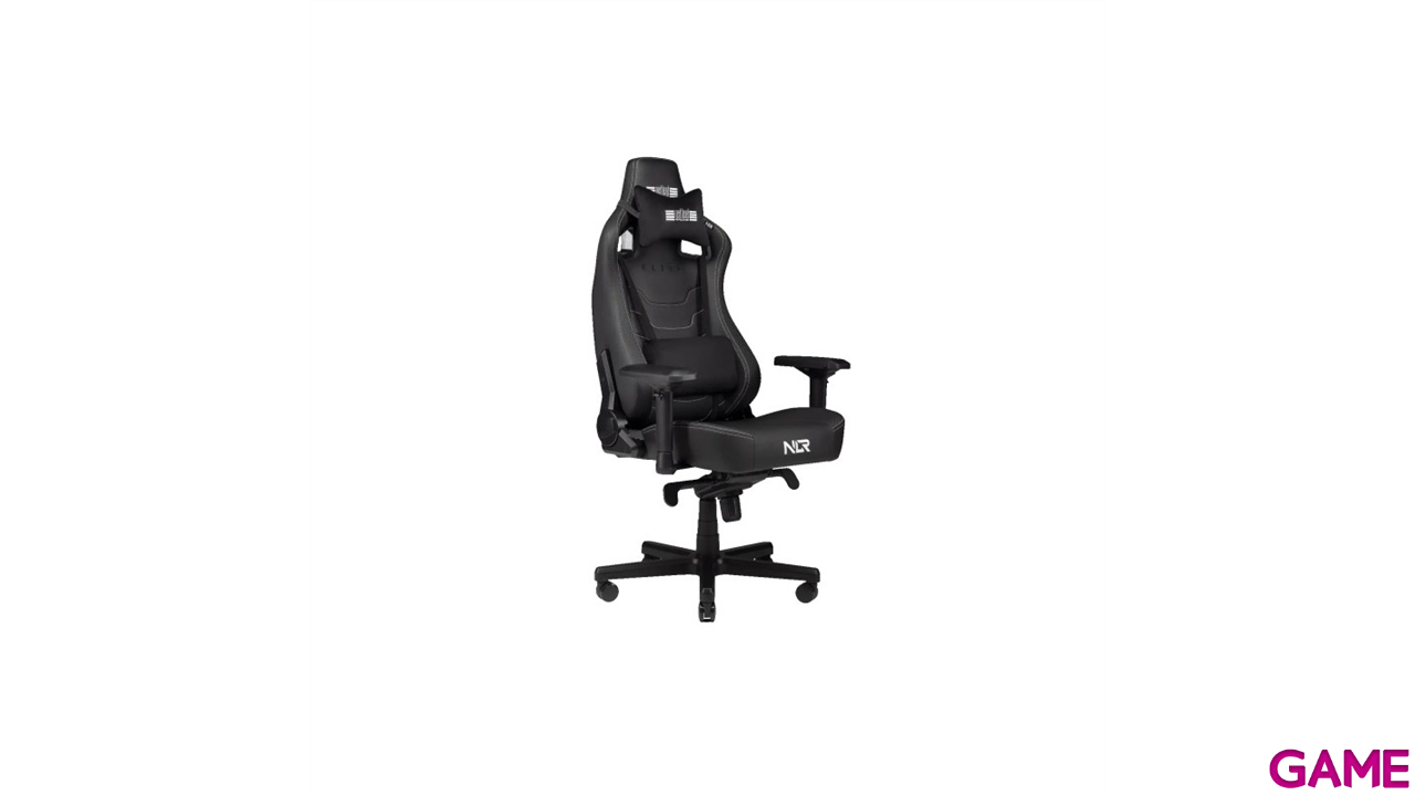 Next Level Racing Elite Black Leather Edition - Silla Gaming-1
