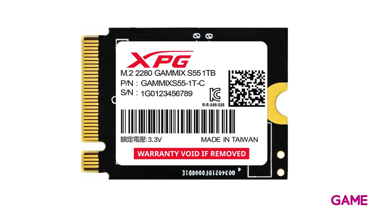 ADATA XPG Gammix S55 1TB Gen4x4 M.2 2230 ROG Ally/SteamDeck - Disco Duro-0