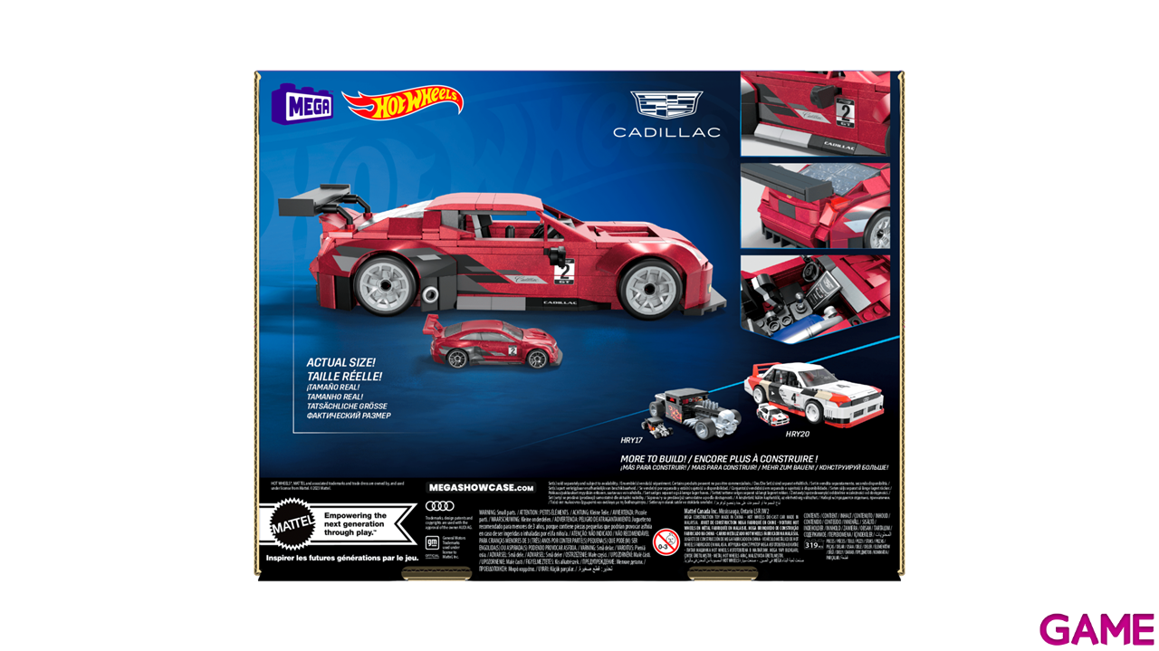 Juego de construccion MEGA Hot Wheels Cadillac ATS-V R-2