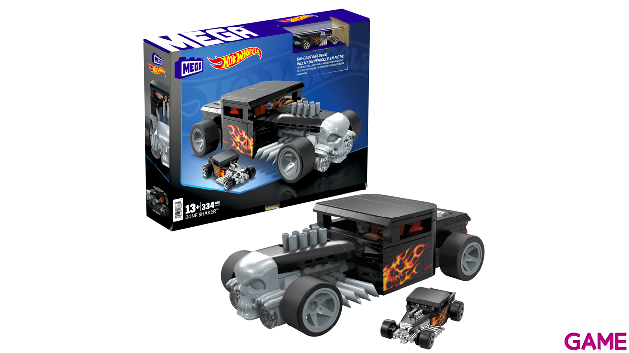 Juego de construccion MEGA Showcase Hot Wheels Bone Shaker-1
