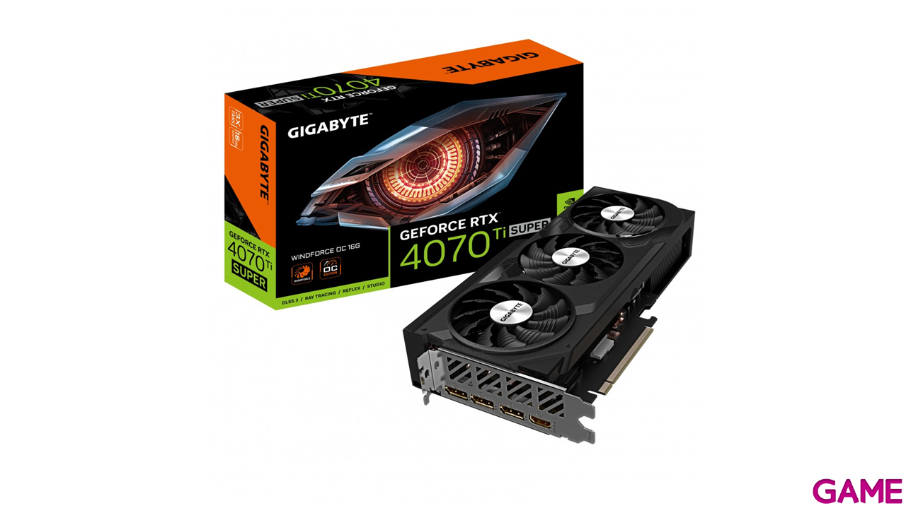 Gigabyte GeForce RTX 4070 Ti Super Windforce OC 16GGB GDDR6X - Tarjeta Grafica Gaming-1