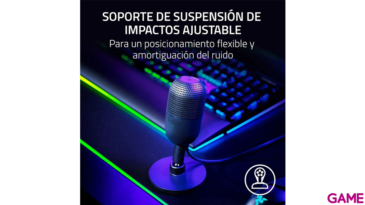 Razer Seiren V3 Mini Negro - Microfono Gaming-3