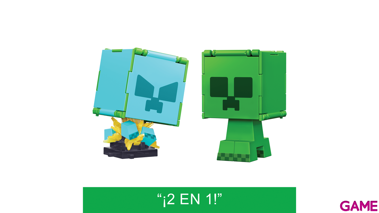 Minecraft Figura Intercambiable 2 en 1 Flippin Figs Surtido-2