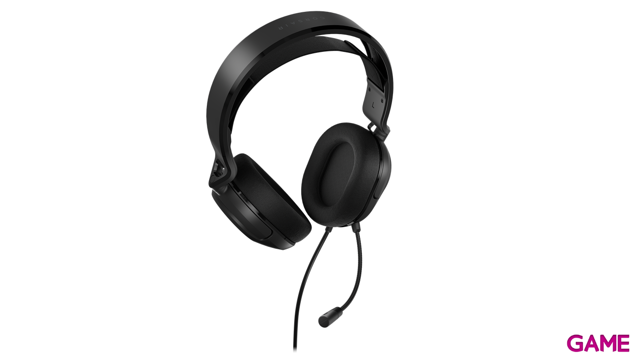 CORSAIR HS35 V2 STEREO PC-PS5-PS4-XBOX- SWITCH - NEGRO - AURICULARES GAMING-4