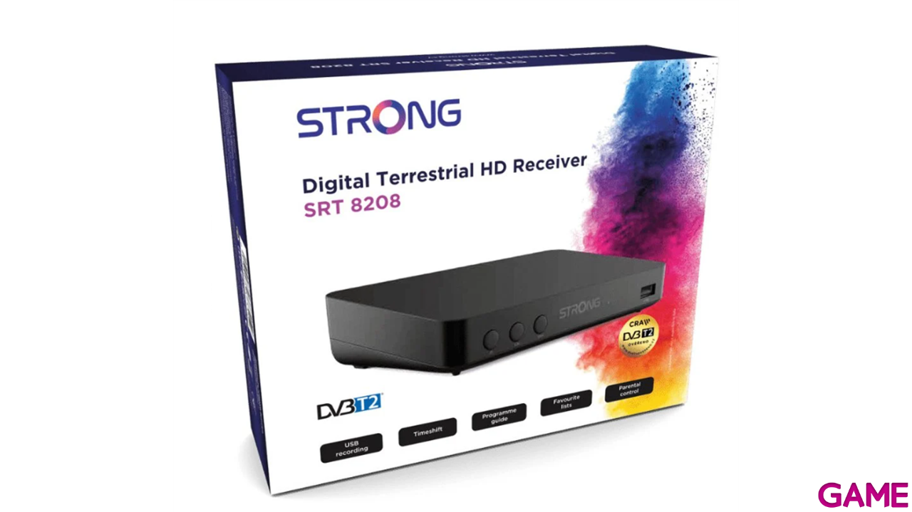 Strong SRT 8208 Alta Definicion Negro - Receptor TDT-3