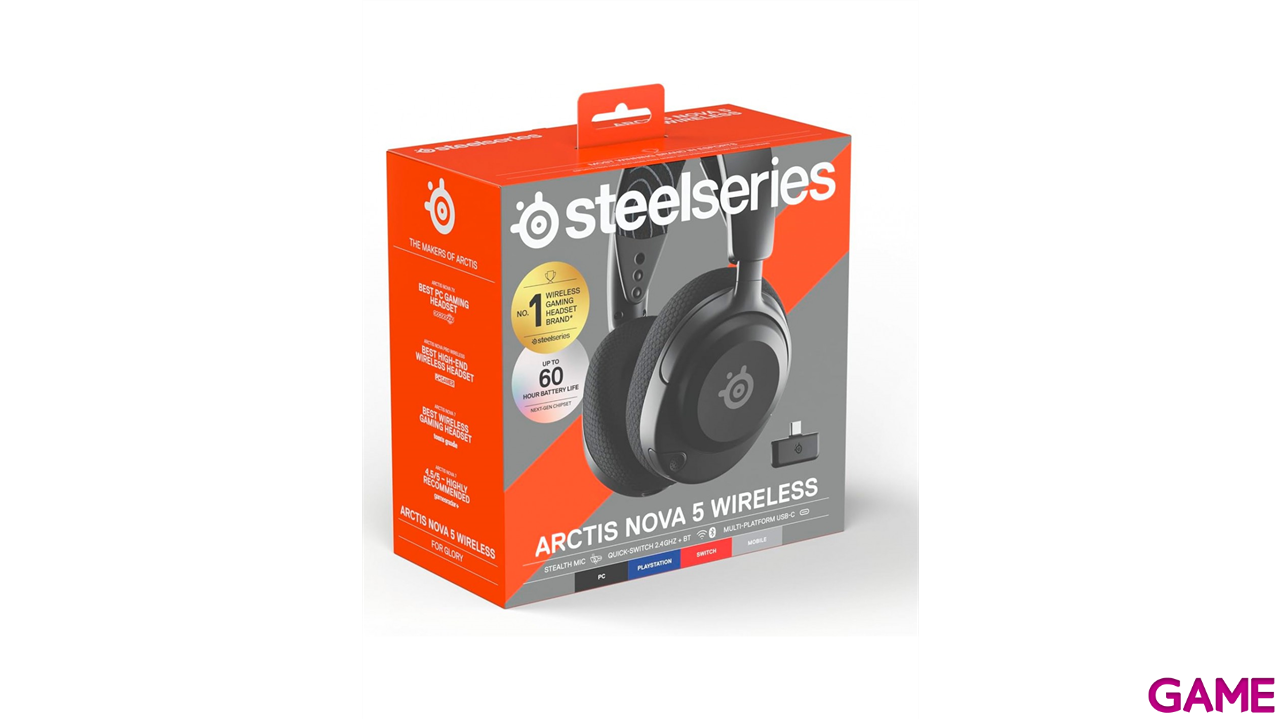 Steelseries Arctis Nova 5 Wireless Bluetooth PC - PS5 - PS4 - Switch - Movil - Auriculares-0