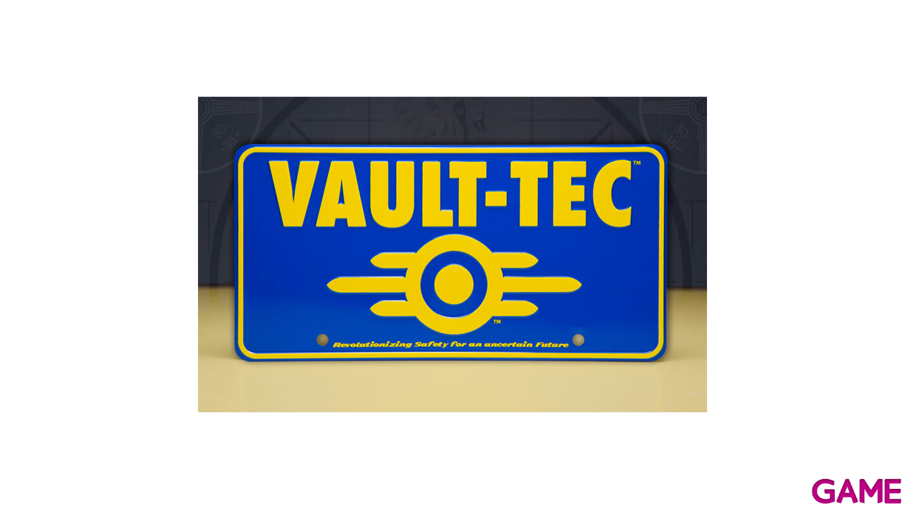 Replica matricula Vault-Tec Fallout-0