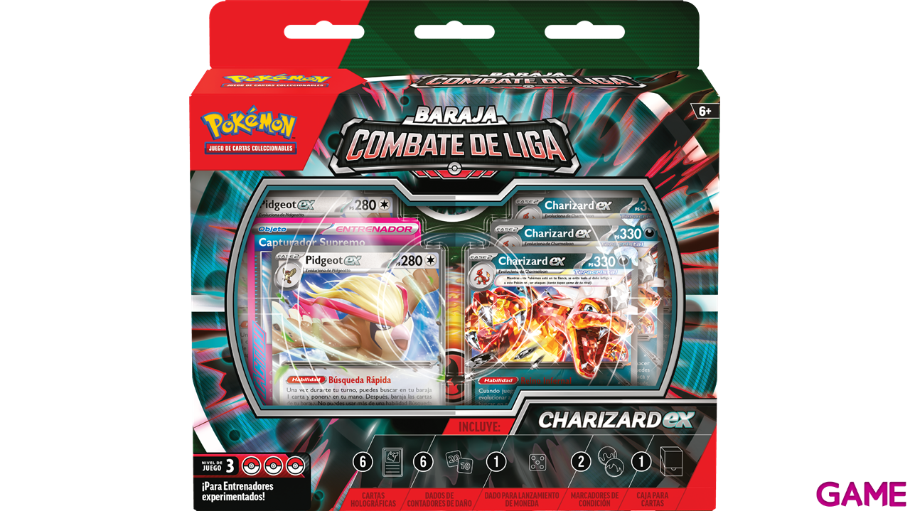 Baraja Combate de Liga de Charizard ex de JCC Pokémon-0