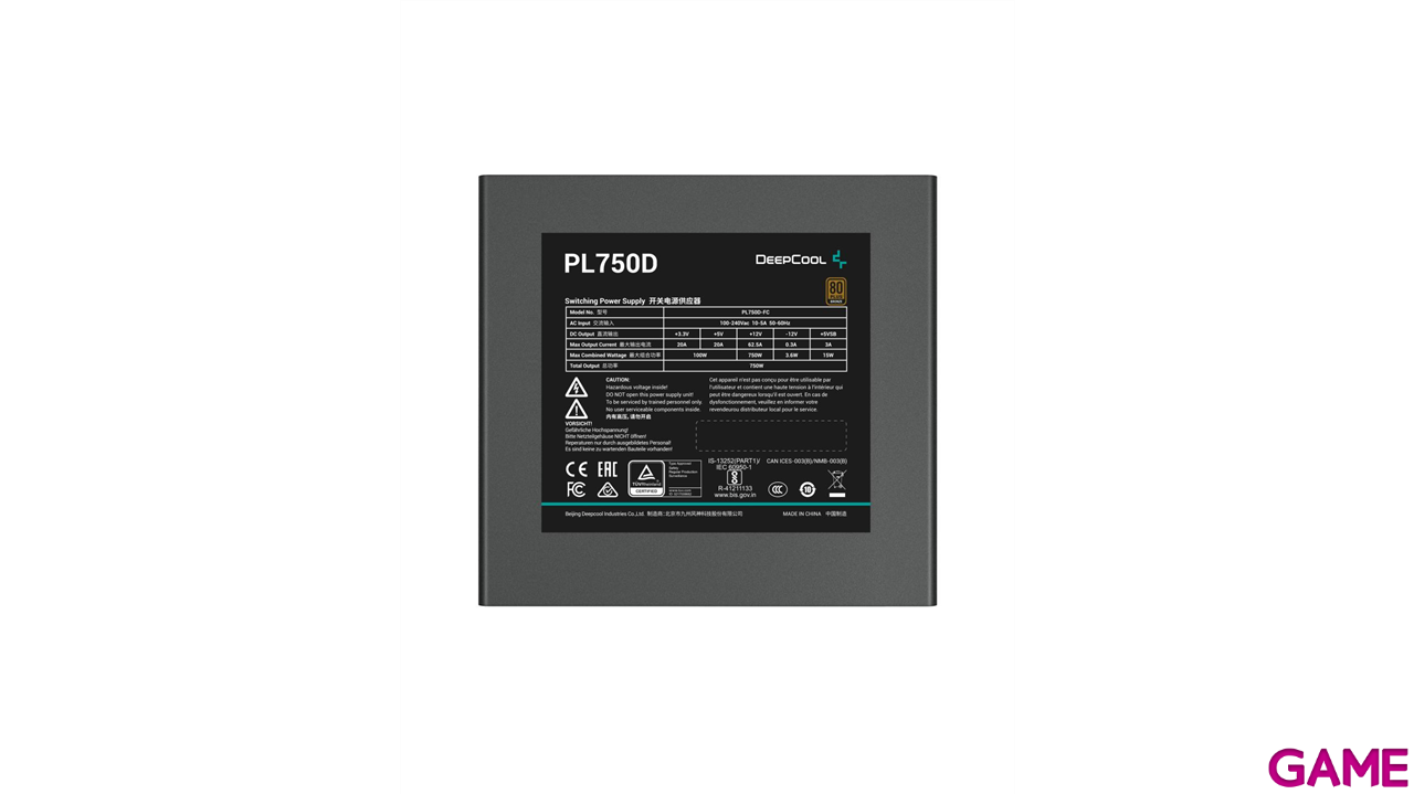 Deepcool PL750-D V2 ATX 750W - Fuente Alimentacion-1