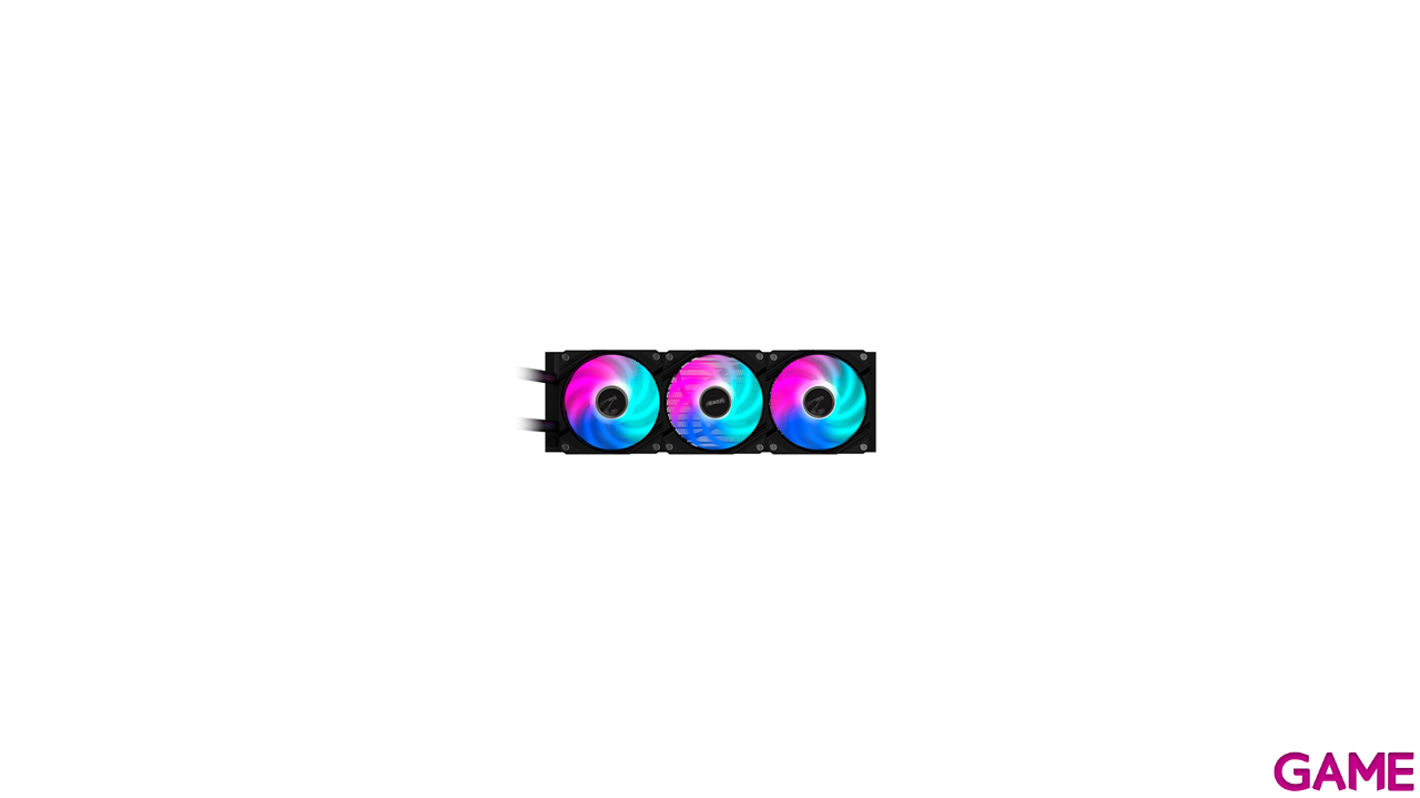 GIGABYTE Refrigeración líquida AIO AORUS WATERFORCE II 360 para CPU - 3 ventiladores ARGB de 120 mm, mecanismo de bloqueo desli-0