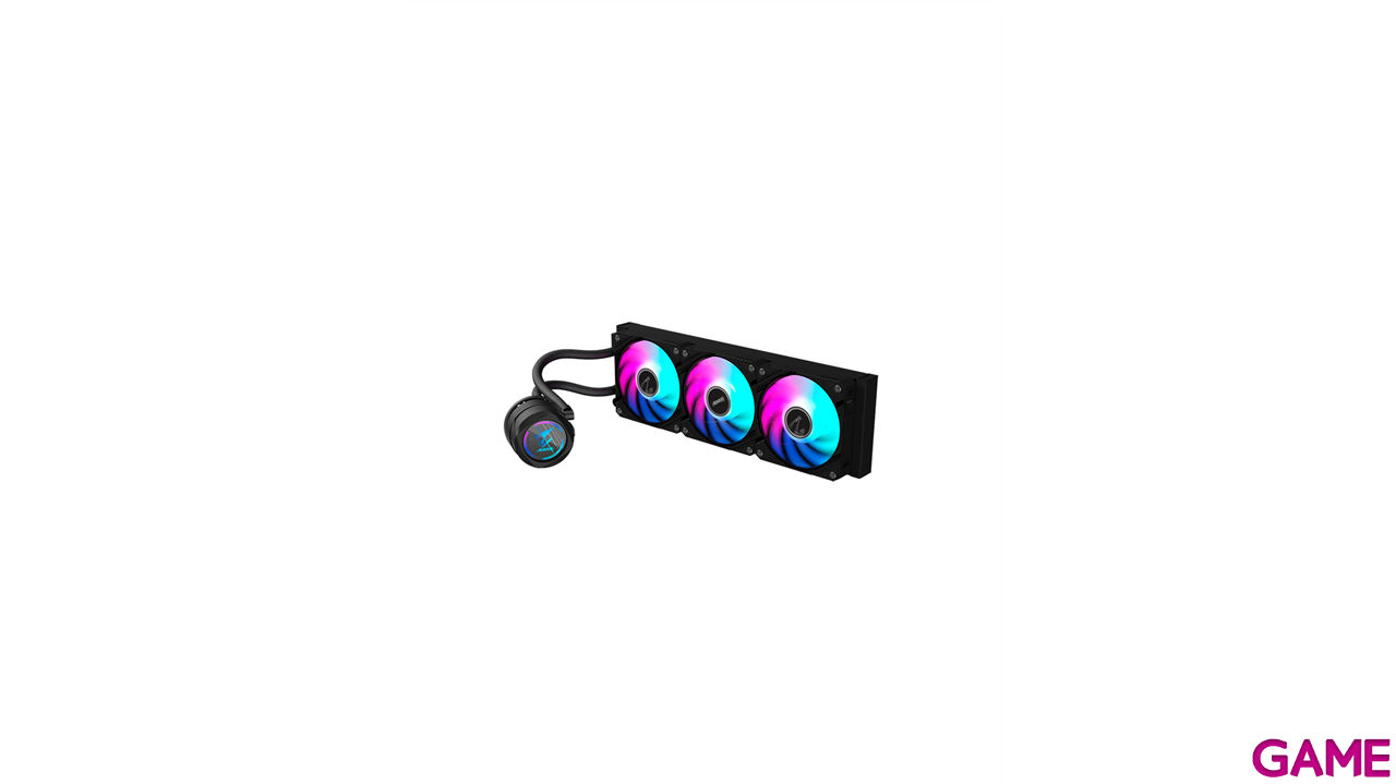 GIGABYTE Refrigeración líquida AIO AORUS WATERFORCE II 360 para CPU - 3 ventiladores ARGB de 120 mm, mecanismo de bloqueo desli-2