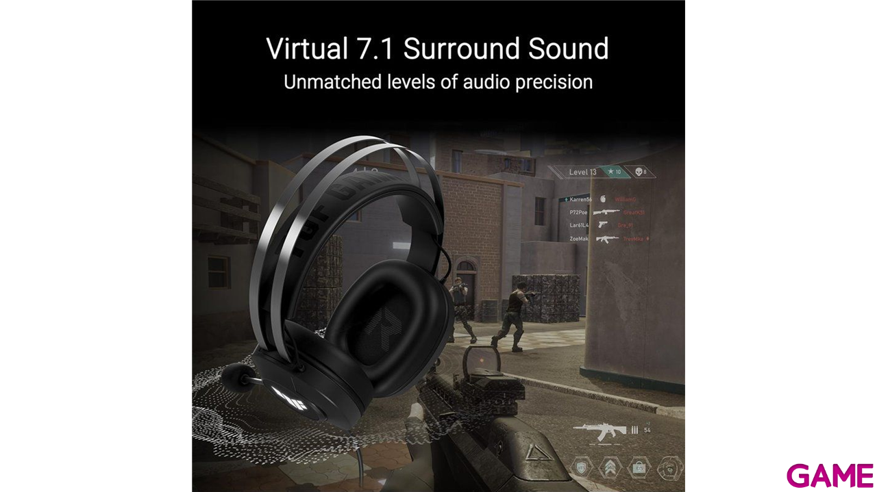 ASUS TUF Gaming H1 Gen II Auriculares Alambrico Diadema Juego USB tipo A Negro-4