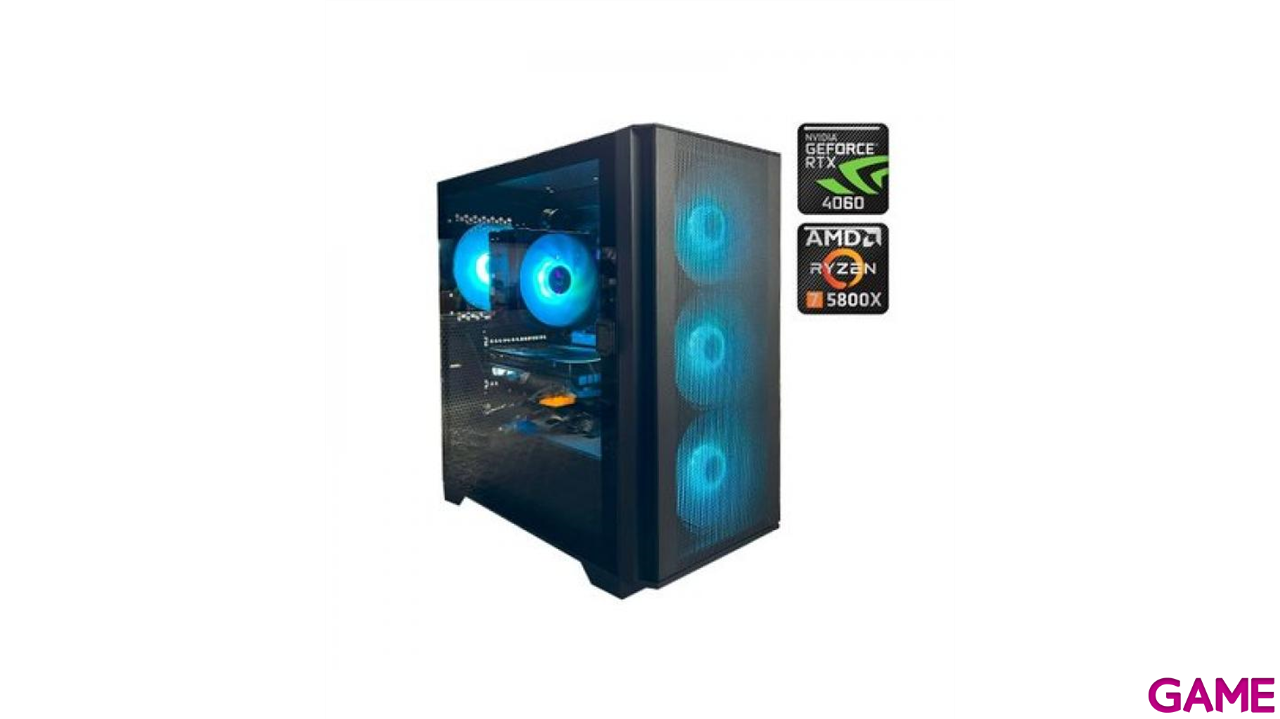 Adonia Gaming Ryzen 7-5800X - RTX 4060 - 16GB - 1TB SSD - Ordenador Sobremesa Gaming-0