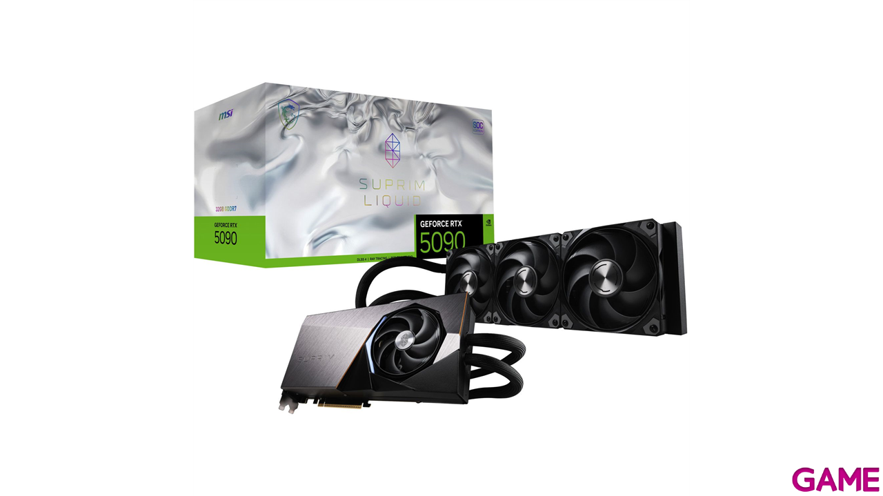 MSI SUPRIM GEFORCE RTX 5090 32G LIQUID SOC tarjeta gráfica NVIDIA 32 GB GDDR7-2
