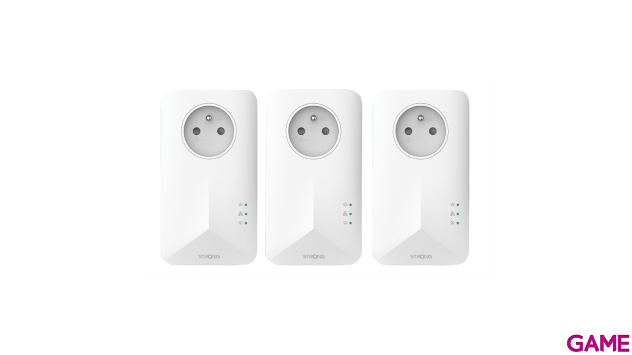 Strong Powerline 1000 Mbit s Ethernet Blanco 3 piezas - PLC-0