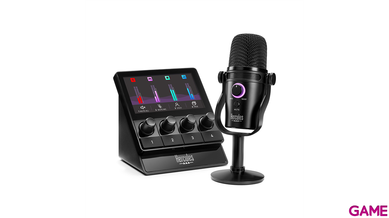 Hercules Stream Starter Kit - Stream 100 + USB Mic + 3 Meses Voicemod Pro-6